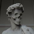 untitled.246.png Skull david + Accademia Gallery of Florence + base