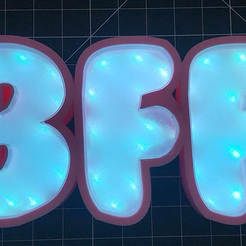 Main.png Besties Forever: BFF LED Sign STL File
