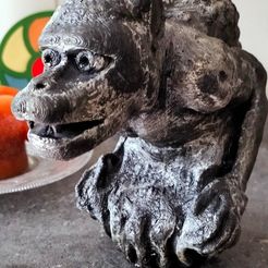 gargoyle inspired by Cathedral Notre Dame from Paris