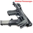 PHOTO-02.jpg Airsoft KSC WE Tokyo Marui Clones Glock 17 Glock 18c Glock 34 Gen 3 Gen 4 Carbine Brace USW Kit With Folding Stock