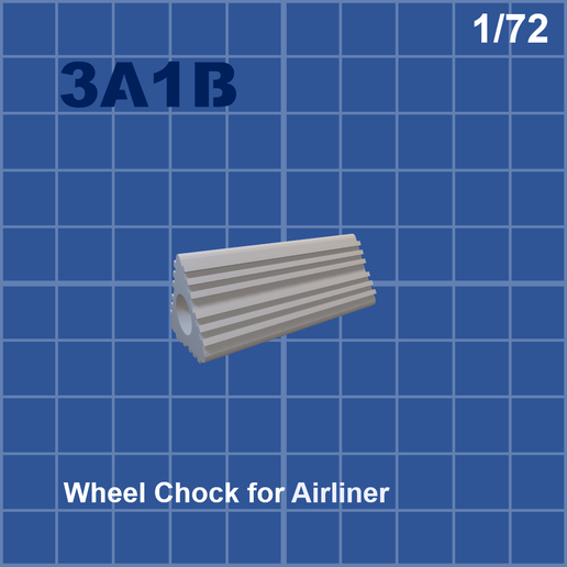Wheel Chock for Airliner 1/72 3D model