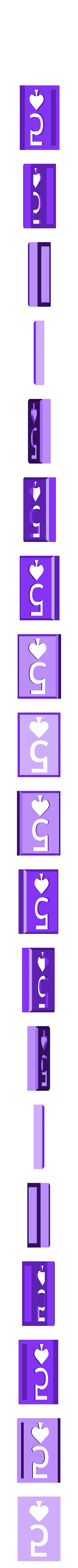 BlockSpades05.stl Player Card Tiles with Transforming Box