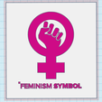 Captura.PNG FEMINISM SYMBOL 3D PICTURE