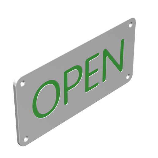 🚪 OPEN CLOSED BUSINESS SIGN BAORD DOOR SIGN BOARDS FOR 3D PRINT & CNC ...