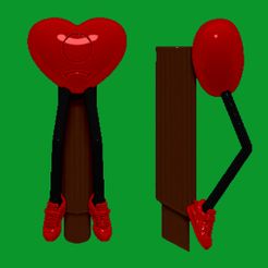 STL file Bad Bunny Heart・3D printer model to download・Cults