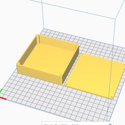 Annotation 2020-05-23 143907.jpg Free STL file Square box reclosable via M3 inserts (large)・Template to download and 3D print