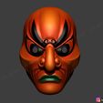 01.jpg Japanese Bugaku Mask - Devil Mask -Halloween Cosplay 3D print model