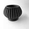 misprint-8257.jpg The Leno Planter Pot with Drainage | Modern and Unique Home Decor for Plants and Succulents  | STL File