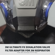 3M ULTIMATE FX EXHALATION VALVE FILTER ADAPTER FOR 3M RESPIRATOR FOR 3M Ultimate FX FF-402 3M Ultimate FX FF-402 Exhalation Valve Filter Adapter for 3M Respirator