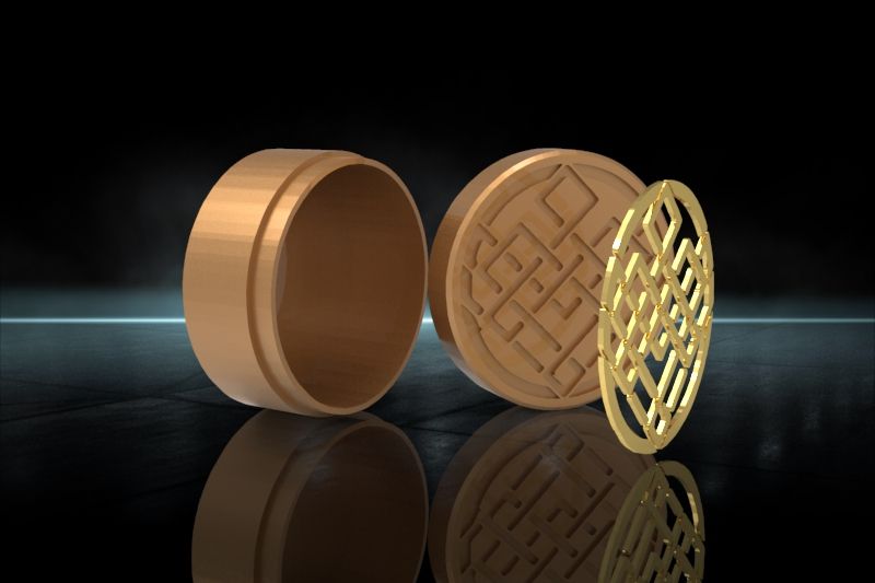Download STL file Shang Chi : Emerald Box : Box : embeded pattern • 3D ...