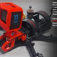 HERO11-Black-Mini-2.jpg NEW HERO 11 Black Mini 3D Printed Protector Mount Vannystyle Rotational + 3 Base plates + Clip in ND Filter (Digital Download Only)