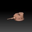 m2-4.jpg M2A4 Tank Turret Royalty Free Version