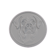 UjT0rLf.png Rottweiler Head Round Medallion Relief STL