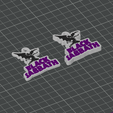 Black-sabbath-3.png Black Sabbath (One and Mirror Sided versions) Music Bands Keychains Collection - 3 Color 3MF for AMS Printers