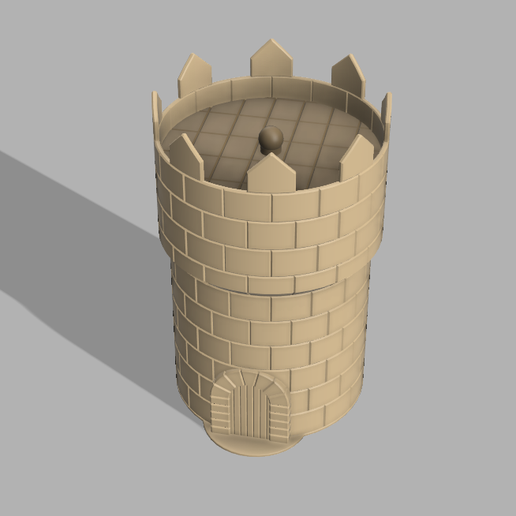 desktop trash can - Tower 3D model