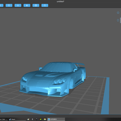 obrázek_2023-03-11_104253620.png STL file MAZDA RX7 VEILSIDE FROM FAST AND FURIOUS 3 WITHOUT WHEELS・3D printing template to download