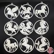 00_9_Mythical-Horse-Ornament-Collection.jpg Adornos de caballos míticos - Colección completa de fantasía 2026 (9 modelos STL)