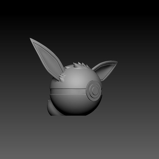 ZBrush-Document3.jpg Pokemon Eevee Pokeball