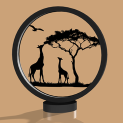 nouvelle-lampe-v1.png STL file Decorative Bird Lamp・3D printing model to download