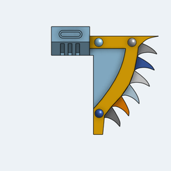 axe.png STL file Chainaxe Bayonet・Model to download and 3D print