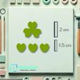 model-11-dimension.jpg Multiple flowers, hearts polymer clay cutters