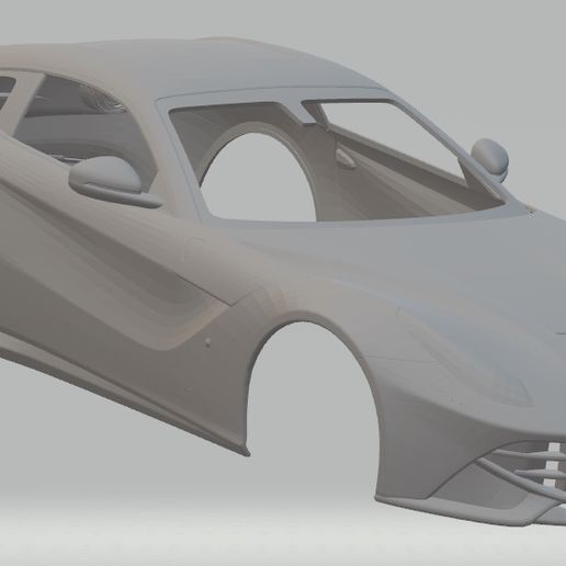 Ferrari F12 Berlinetta Printable Body Car - 3D model önizlemesi