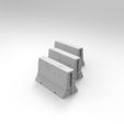 untitled.89.12.jpg Jersey concrete barriers - 3 vers - 1-35 scale diorama accessory