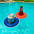 SalvaDrink_square.png Pool Floaty for Drinks ☀️🏖️, This Summer Must-Have 🍹🌊, Floating Donut for Beer and Cans 🍺