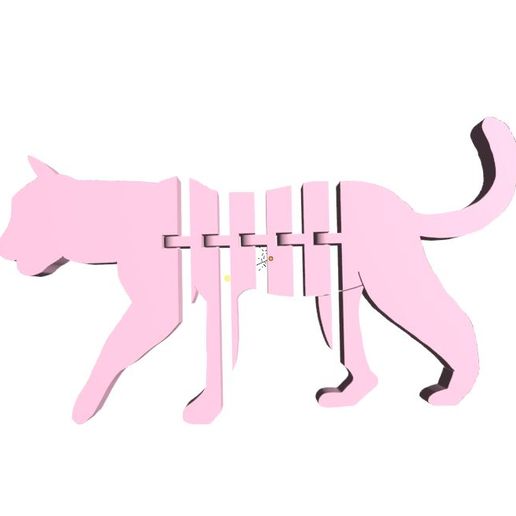 cat flexi 3D model