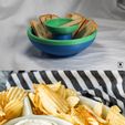 Image2.jpg Potato Chip Party Cracker Dipping Dip Bowl