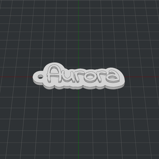 Keychain Aurora 3D model