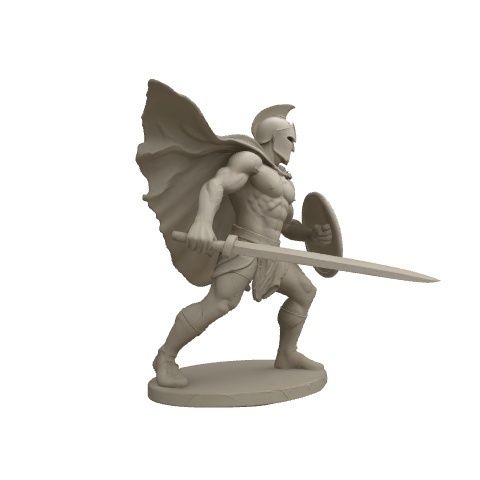 3DL Dl Epic Warrior .Stl .Glb for 3D Printer