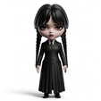 wensdei.png Mercredi Addams - Modèle 3D pour impression