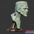 Frankenstein_monster_sculpture_3d_print_file_07.jpg Frankenstein Monster Sculpture Bust STL File - Frankenstein Bust