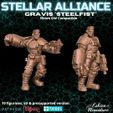 Gravis.jpg Stellar Alliance season 1, 5 heroes in 10 figures - BUNDLE