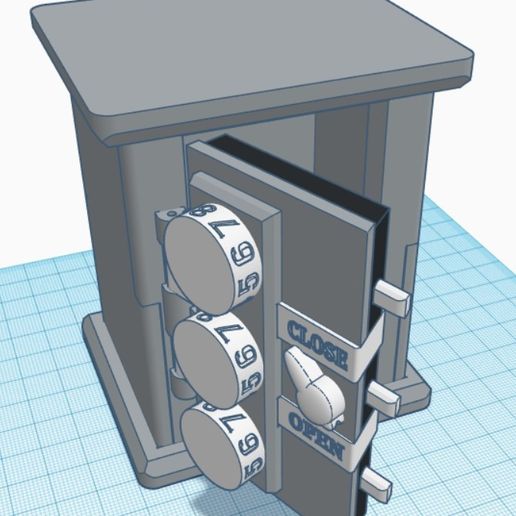 Foto 1.jpg Mechanical safe with coded lock. USB/SD-card holder