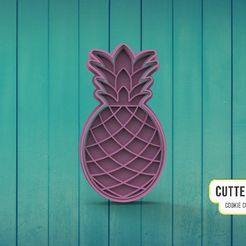anana.jpg STL file Anana Pineapple Cookie cutter・Template to download and 3D print