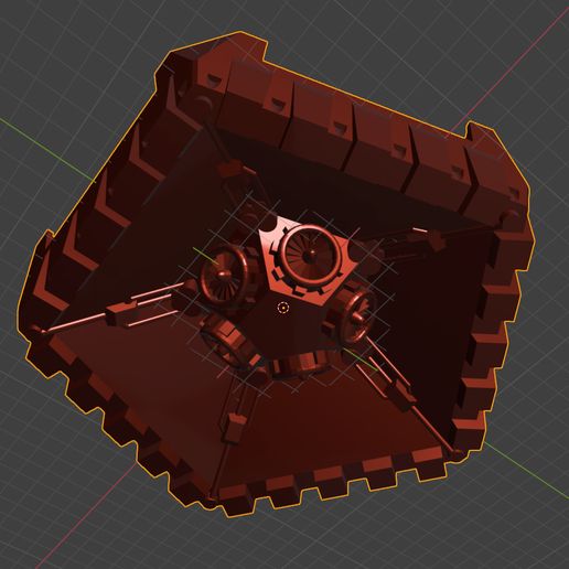 Orbital Assault Capsule Base Bottom for Imperialist Legions - Supported 3D model
