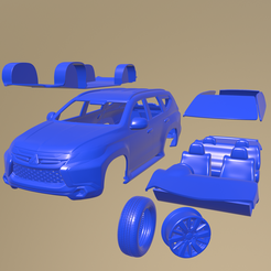 b21_005.png Archivo STL Mitsubishi Pajero Sport TH 2019 COCHE IMPRIMIBLE EN PARTES SEPARADAS・Modelo de impresión 3D para descargar