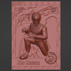 01_a.png Archivo 3D MMPR Redranger - 3D / 4D Card - Custom 3D Printing File - Power Ranger・Diseño para descargar y imprimir en 3D