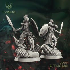= ATHENA Archivo 3D Atenea - Dioses・Modelo para descargar y imprimir en 3D, GoblinArtStudios