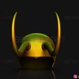001F.jpg Capacete clássico do Loki - Série de TV Loki - Modelo de impressão 3D da Marvel Comics