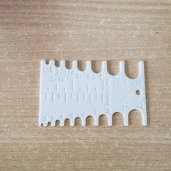 WhatsApp-Image-2021-09-07-at-15.41.05-1.jpeg Archivo STL Bolt gauge credit card size (inch and mm)・Diseño para descargar y imprimir en 3D