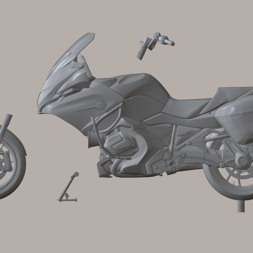 Ready to print BMW motorcycle