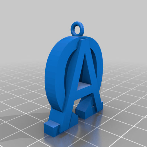 Alpha-Omega Christmas Ornament 3D model