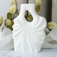 DSCF8503.jpg Whirlfold Vase – Modern Sculptural Vase with Flowing Draped Texture