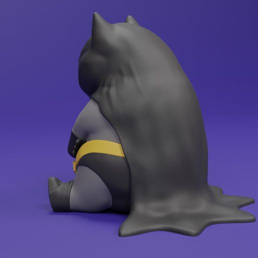 0006.jpg SAD AND LETHARGIC BATMAN CAT FIGURE FOR 3D PRINTING