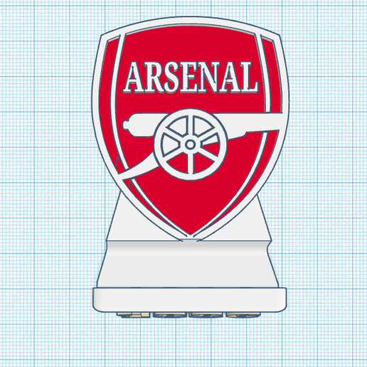 Arsenal cell phone stand 3D model