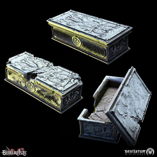 Scythrian Sarcophagi x3 3D model