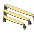 Flat-Organic-furniture-vintage-style-drawer-pulls-cabinet-knobs-size80-100-120mm-05.jpg Cabinet drawer handle and pull N014 miniset 3D print model